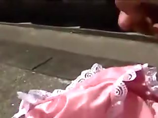 Japanese girl gets her pantie rip off on the street part 1