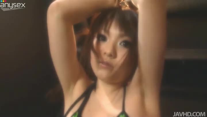 Luscious Japanese babe Suzuka Ishikawa gets her muf pounded with dildo